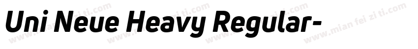 Uni Neue Heavy Regular字体转换